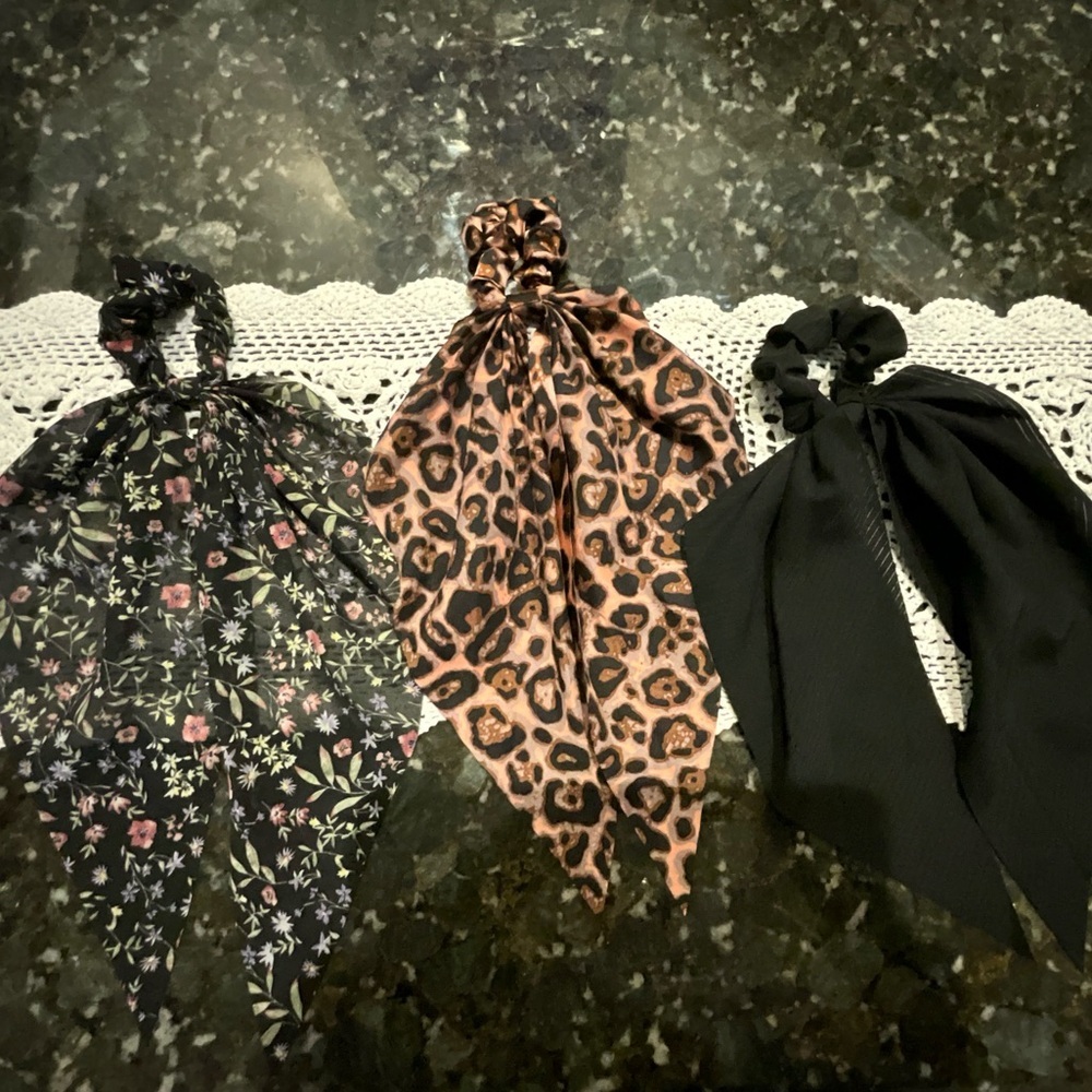 Silky Soft Bandanna Scrunchies